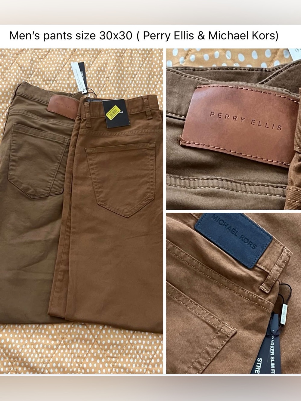 Perry Ellis Men's Chinos & Michael Kors